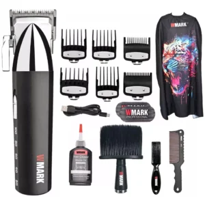 Maquina De Cortar Cabelo Wmark Ng 2039 Display De Bateria