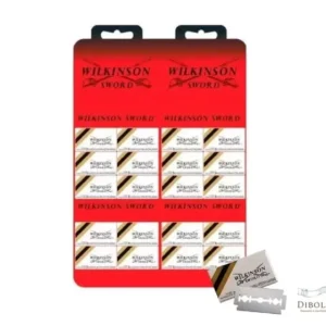 Wilkinson Cartela Lâmina Sword Barbear Aço Inox