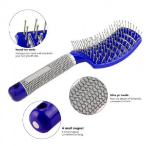 Escova Raquete Cerâmica Vazada e Curvada Grande