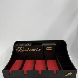 Suporte P/ 4 Máquina Tesoura Pente E Descarte De Lamina Mdf