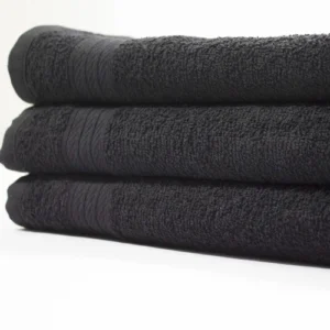 Toalha de Rosto Preta Profissional 48cm x 75cm - 350g/m2