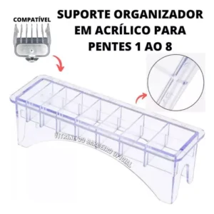 Suporte Organizador De Acrílico 8 Pentes Máquina De Corte