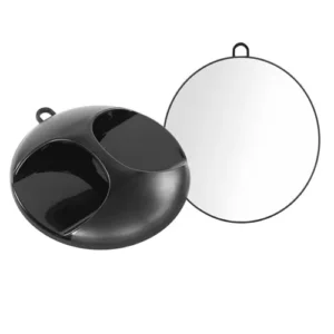 Eurostil Espelho Mão Redondo Asa Preto