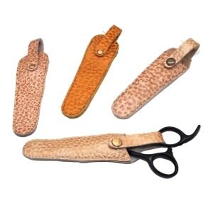 Protetor de Ponta de Tesouras Bainha de Tesoura em Couro