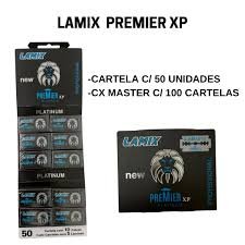 Lâmina Lamix Preta Premier - 1 Caixinha (5x2 Lâminas)