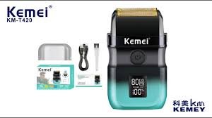 Shaver Kemei KM-T420 com Display Digital LED