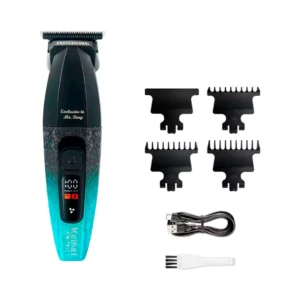 Maquina De Cortar Cabelo Recarregável Profissional Kemei Bivolt KM-1817